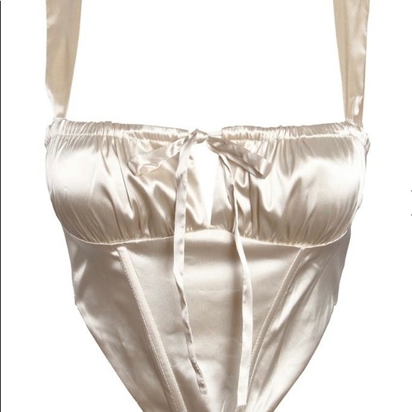 White Corset Top - Picture 3 of 5